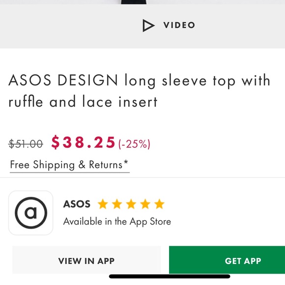 ASOS ruffle top. - Picture 5 of 12